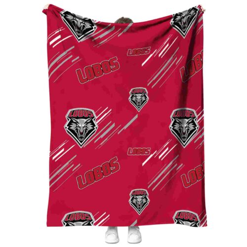 new mexico lobos fan spirit red blanket best selling
