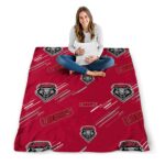 new mexico lobos fan spirit red blanket high quality