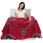 new mexico lobos fan spirit red blanket latest model