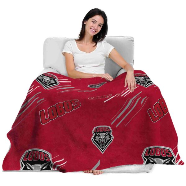 new mexico lobos fan spirit red blanket latest model