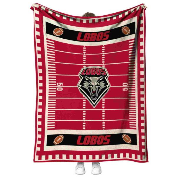 new mexico lobos football field red blanket best selling
