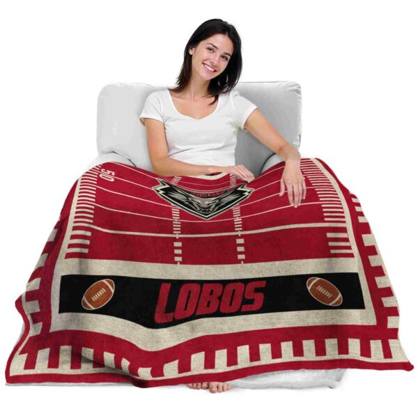 new mexico lobos football field red blanket latest model