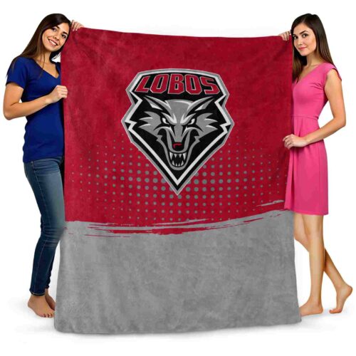 new mexico lobos gradient dots red blanket fashion forward