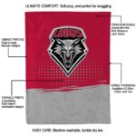new mexico lobos gradient dots red blanket new arrival