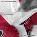 new mexico lobos gradient dots red blanket premium grade