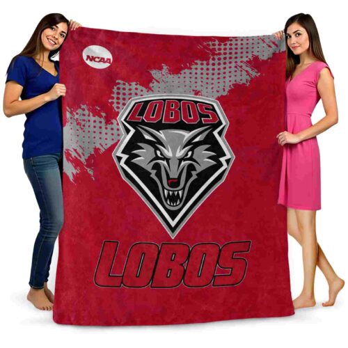 new mexico lobos grunge texture red blanket fashion forward