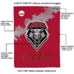 new mexico lobos grunge texture red blanket new arrival