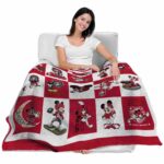 new mexico lobos mickey minnie red white blanket latest model