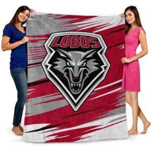 new mexico lobos paint streaks red white blanket fashion forward