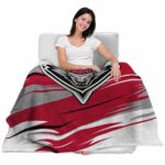 new mexico lobos paint streaks red white blanket latest model