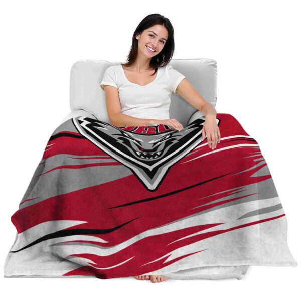 new mexico lobos paint streaks red white blanket latest model