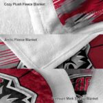 new mexico lobos paint streaks red white blanket premium grade