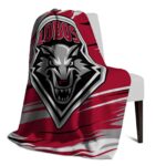 new mexico lobos paint streaks red white blanket top rated