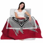 new mexico lobos splatter effect red blanket latest model