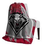 new mexico lobos splatter effect red blanket top rated
