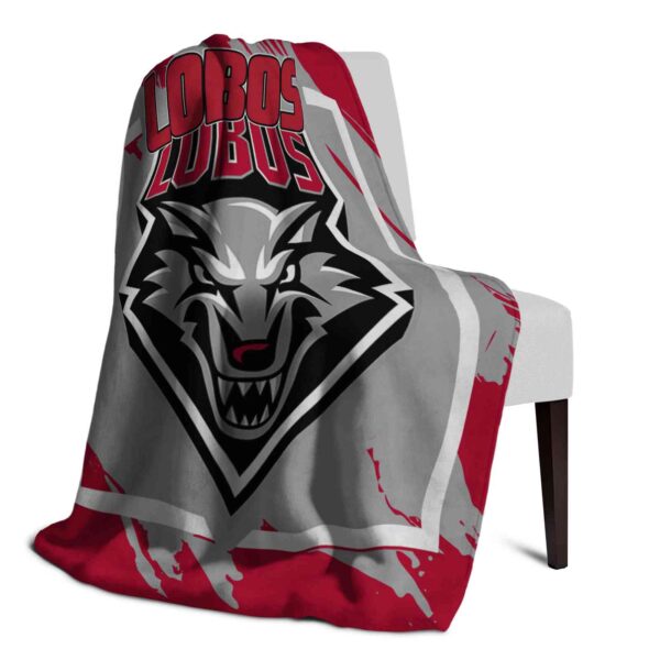 new mexico lobos splatter effect red blanket top rated