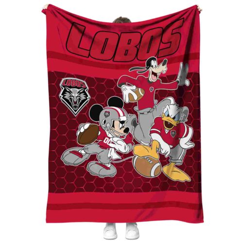 new mexico lobos three musketeers red blanket best selling