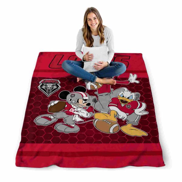 new mexico lobos three musketeers red blanket high quality
