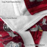 new mexico lobos three musketeers red blanket premium grade
