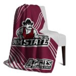 new mexico state aggies diagonal stripes crimson blanket best selling