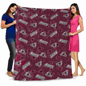 new mexico state aggies diehard fans crimson blanket fashion forward