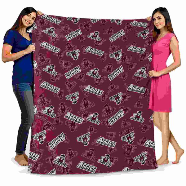 new mexico state aggies diehard fans crimson blanket fashion forward