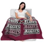 new mexico state aggies fan pride crimson blanket latest model