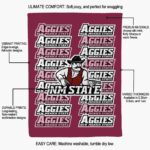new mexico state aggies fan pride crimson blanket new arrival