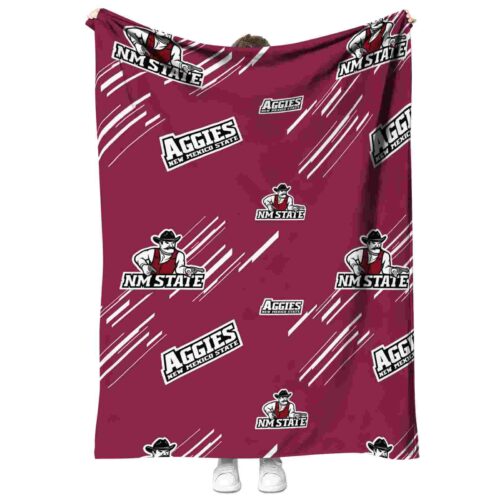 new mexico state aggies fan spirit crimson blanket best selling