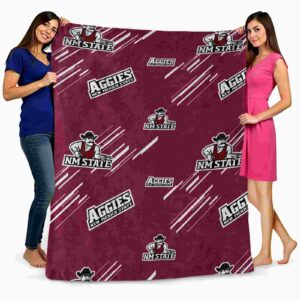 new mexico state aggies fan spirit crimson blanket fashion forward