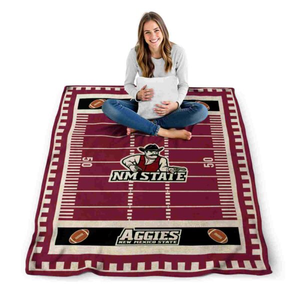 new mexico state aggies football field crimson blanket high quality