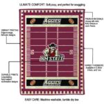 new mexico state aggies football field crimson blanket new arrival