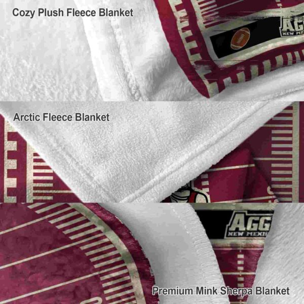 new mexico state aggies football field crimson blanket premium grade