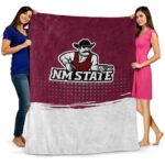new mexico state aggies gradient dots crimson blanket fashion forward