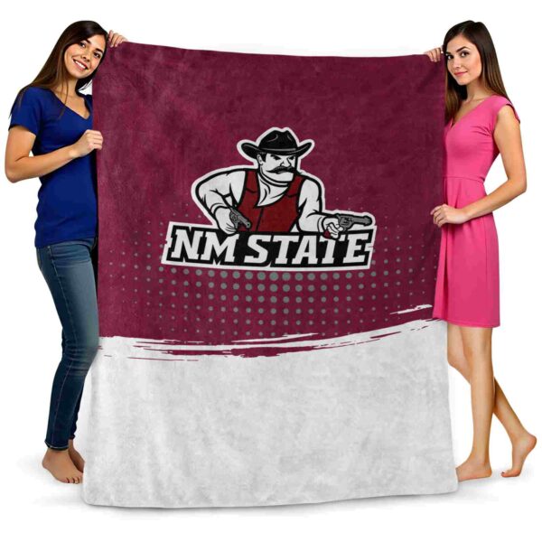 new mexico state aggies gradient dots crimson blanket fashion forward