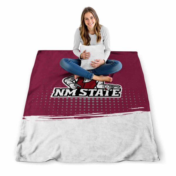 new mexico state aggies gradient dots crimson blanket high quality