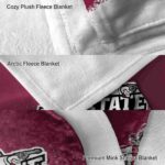 new mexico state aggies gradient dots crimson blanket premium grade