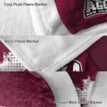 new mexico state aggies grunge texture crimson blanket premium grade