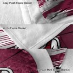new mexico state aggies paint streaks crimson white blanket premium grade