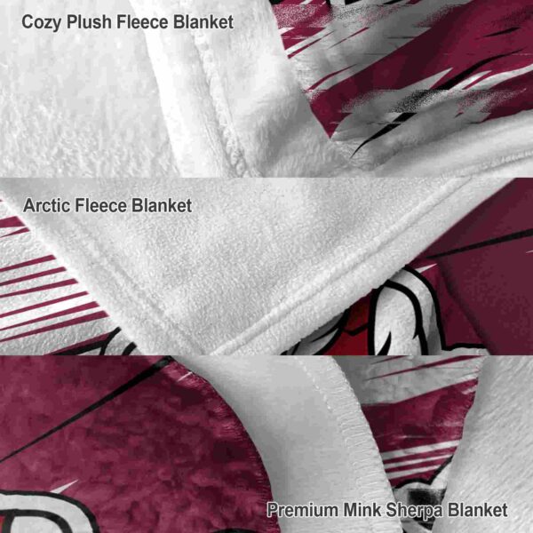new mexico state aggies paint streaks crimson white blanket premium grade