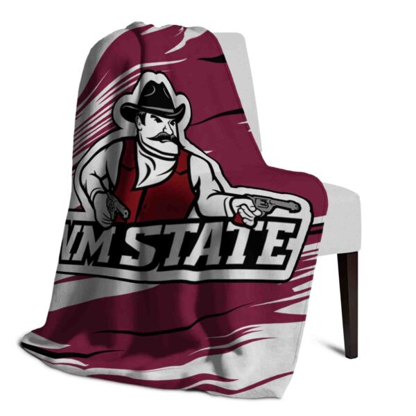 new mexico state aggies paint streaks crimson white blanket top rated
