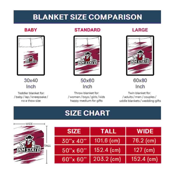 new mexico state aggies paint streaks crimson white blanket trendy