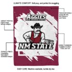 new mexico state aggies splatter effect crimson blanket new arrival