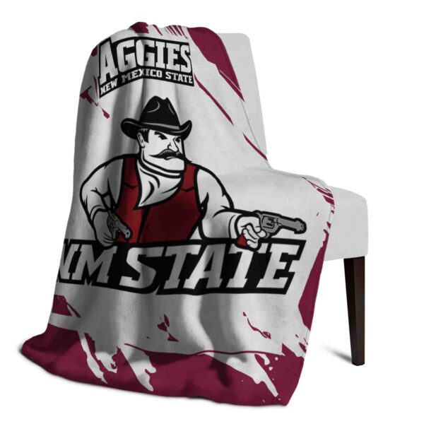new mexico state aggies splatter effect crimson blanket top rated