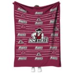 new mexico state aggies striped pattern crimson blanket best selling