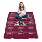 new mexico state aggies striped pattern crimson blanket best selling