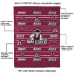 new mexico state aggies striped pattern crimson blanket best selling