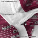 new mexico state aggies striped pattern crimson blanket best selling