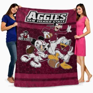 new mexico state aggies three musketeers crimson blanket fashion forward