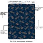 new orleans pelicans diehard fans navy blanket best selling